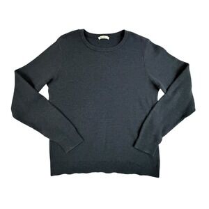 Marine Layer Men's Medium Textured Crew Neck Long Sleeve Sweater Wool Blend Blue